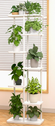 Indoor Plants - Çok Katlı Metal ve Ahşap Bitki