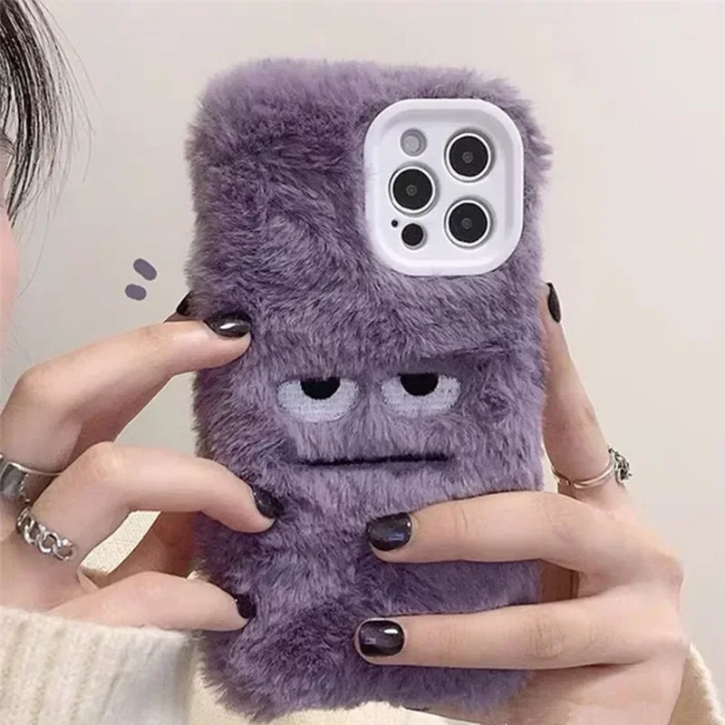 Monstera - Sevimli Canavar Peluş Yumuşak Telefon Kılıfı