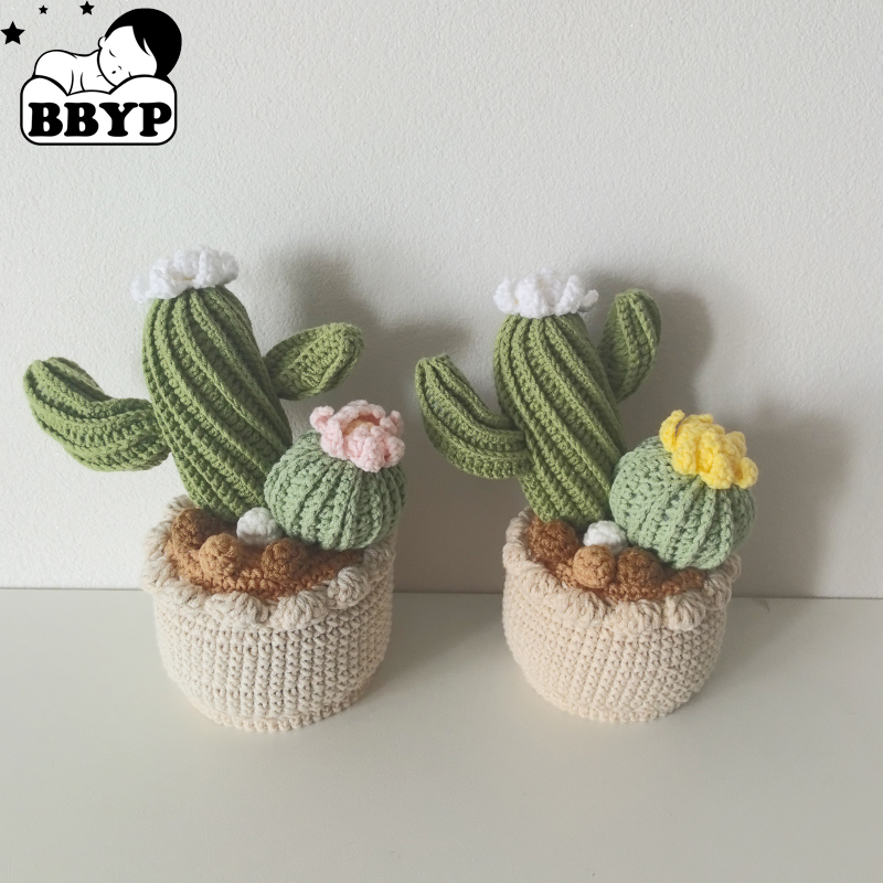 Terracotta Pot - Yaratıcı Tığ İşi Bitkiler Saksıda Sevimli